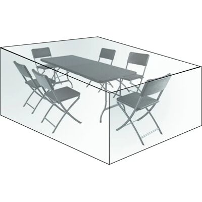 Copertura per Mobili da Giardino WOLTU - Trasparente 240x136x88 cm - Impermeabile UV Antipolvere Copertura per Mobili da Giardino WOLTU - Trasparente 240x136x88 cm - Impermeabile UV Antipolvere