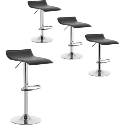 Tabourets de Bar en Cuir Synthétique Noir - Woltu - Publicité Tabourets de Bar en Cuir Synthétique Noir - Woltu - Publicité