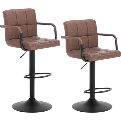 WOLTU Dark Brown Vintage Adjustable Swivel Bar Stool - Kitchen WOLTU Dark Brown Vintage Adjustable Swivel Bar Stool - Kitchen