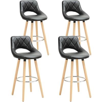 WOLTU 4X Sgabelli alti con Schienale Set da Cucina - Stile Industriale Moderno WOLTU 4X Sgabelli alti con Schienale Set da Cucina - Stile Industriale Moderno
