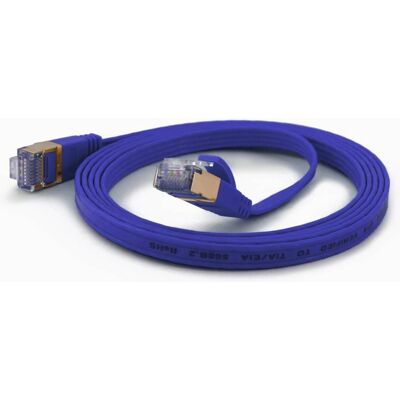 Cavo di rete Wantec 7019 1m - Cat6a, F/UTP, Blu Cavo di rete Wantec 7019 1m - Cat6a, F/UTP, Blu