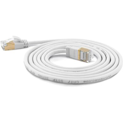 Cavo di Rete Cat7 Bianco Wantec 0,2m S/FTP Cavo di Rete Cat7 Bianco Wantec 0,2m S/FTP
