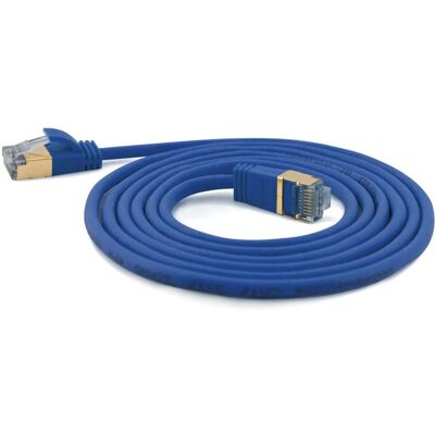 Cavo di rete Cat7 S/FTP blu Wantec 7128 - 0,2m Cavo di rete Cat7 S/FTP blu Wantec 7128 - 0,2m