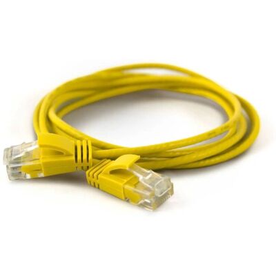 Cavo di Rete Wantec 7284 Giallo - 0,5 m Cat6a U/UTP Cavo di Rete Wantec 7284 Giallo - 0,5 m Cat6a U/UTP