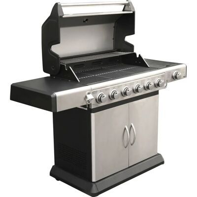 EL FUEGO Deluxe Gasgrill - Edelstahl, 7 Brenner, Seitenbrenner EL FUEGO Deluxe Gasgrill - Edelstahl, 7 Brenner, Seitenbrenner