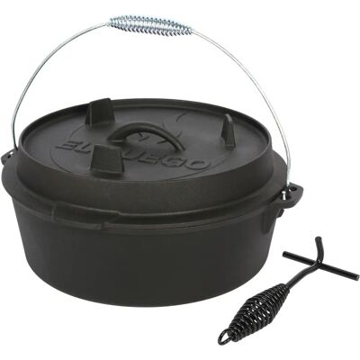 EL FUEGO Dutch Oven - Gusseisen 5,6L schwarz EL FUEGO Dutch Oven - Gusseisen 5,6L schwarz