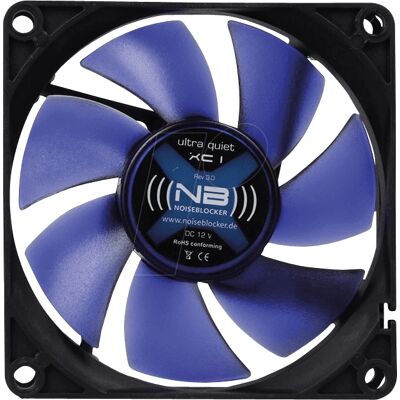 Noiseblocker XC1 Computer Lüfter - Schwarz, 80mm Noiseblocker XC1 Computer Lüfter - Schwarz, 80mm