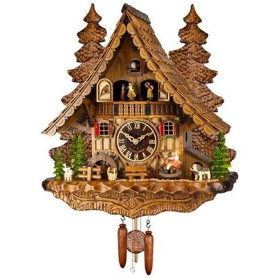 Engstler - 4995 sqm - Nussbaum - Quarz - Kuckucks Uhr Engstler - 4995 sqm - Nussbaum - Quarz - Kuckucks Uhr