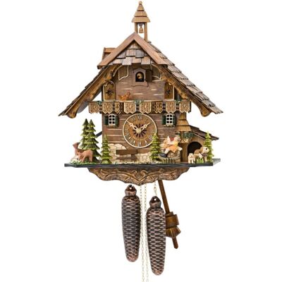 Engstler 4835/8 Walnuss Kuckucksuhr - Wanduhren mit 8-Tage-Kettenzug Engstler 4835/8 Walnuss Kuckucksuhr - Wanduhren mit 8-Tage-Kettenzug