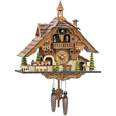 Engstler 48110 QMT Nussbaum Kuckucksuhr - Quarz - Wanduhren Engstler 48110 QMT Nussbaum Kuckucksuhr - Quarz - Wanduhren