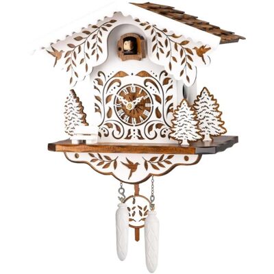 Engstler 330 Q braun - Walnuss - Kuckucksuhr - Quarz - Wandmontage Engstler 330 Q braun - Walnuss - Kuckucksuhr - Quarz - Wandmontage