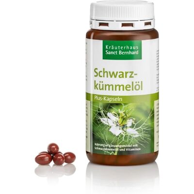 Olio di cumino nero Plus - Capsule & Vitamine Olio di cumino nero Plus - Capsule & Vitamine