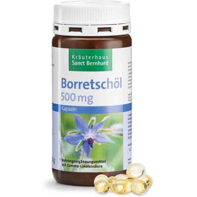 Capsule di olio di borragine - Integratore alimentare Capsule di olio di borragine - Integratore alimentare