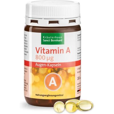 Sanct Bernhard Vitamina A - Visione, Occhi, 180 Capsule Sanct Bernhard Vitamina A - Visione, Occhi, 180 Capsule
