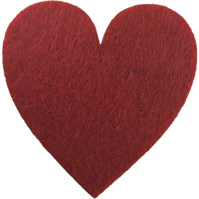 Petra Modèle HEF2607 - Cœurs en feutrine rouges - Fournitures d'artisanat Petra Modèle HEF2607 - Cœurs en feutrine rouges - Fournitures d'artisanat