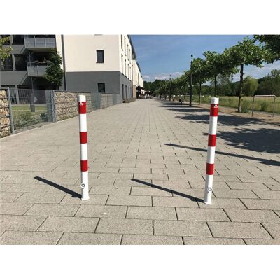 Kaiserkraft Poste de acero - 60mm, 900mm, extraíble, cerradura, exterior Kaiserkraft Poste de acero - 60mm, 900mm, extraíble, cerradura, exterior
