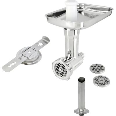 GROSSAG Edelstahl Fleischwolfaufsatz - KFW 500 Set 1354 - Für KitchenAid GROSSAG Edelstahl Fleischwolfaufsatz - KFW 500 Set 1354 - Für KitchenAid