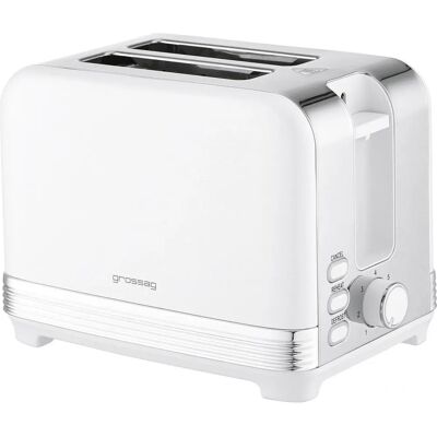 Grossag - GRO 2-Scheiben Toaster ES/ws - 2-Slice - Blanc - Toaster - Publicité Grossag - GRO 2-Scheiben Toaster ES/ws - 2-Slice - Blanc - Toaster - Publicité