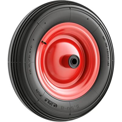 Wiltec 400x100 4.00-8 Ruota per carriola - Ruota di carretto pneumatico Wiltec 400x100 4.00-8 Ruota per carriola - Ruota di carretto pneumatico