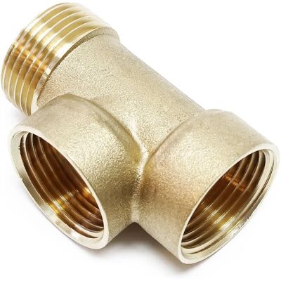 Xpotool - Raccord 3 voies en laiton DN25 - Accessoire plomberie - Publicité Xpotool - Raccord 3 voies en laiton DN25 - Accessoire plomberie - Publicité