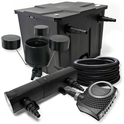 Set filtrazione stagno SunSun - 12.000L, UV 36W, Pompa 80W Set filtrazione stagno SunSun - 12.000L, UV 36W, Pompa 80W