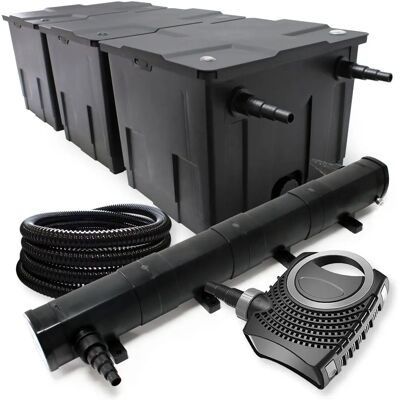Wiltec Teichfilter-Set - 90000l, UV-Teichklärer 72W, Pumpe 115W, 25m Schlauch Wiltec Teichfilter-Set - 90000l, UV-Teichklärer 72W, Pumpe 115W, 25m Schlauch