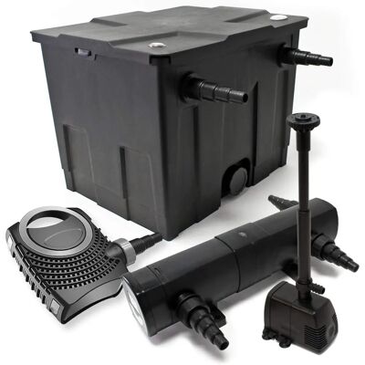 SunSun Teichfilter-Set - 12000L, UV 36W, Eco Pumpe, Fontän Design SunSun Teichfilter-Set - 12000L, UV 36W, Eco Pumpe, Fontän Design