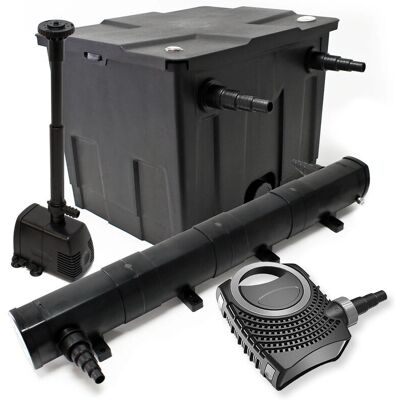 Kit de filtración SunSun - 12000L, clarificador UV, bomba, fuente Kit de filtración SunSun - 12000L, clarificador UV, bomba, fuente