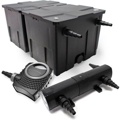 Kit filtro de estanque SunSun - Bio-Filtro y Clarificador UV para Grandes Estanques Kit filtro de estanque SunSun - Bio-Filtro y Clarificador UV para Grandes Estanques