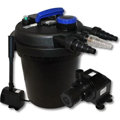 SunSun Teichfilter-Set - 6000L UVC-Klärer 11W - Springbrunnenpumpe 65W - Teichpflege SunSun Teichfilter-Set - 6000L UVC-Klärer 11W - Springbrunnenpumpe 65W - Teichpflege