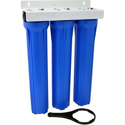 Filtro acqua Wiltec NW-BRK03 - 3 stadi, 20 pollici, 5μ sedimenti e carbone Filtro acqua Wiltec NW-BRK03 - 3 stadi, 20 pollici, 5μ sedimenti e carbone
