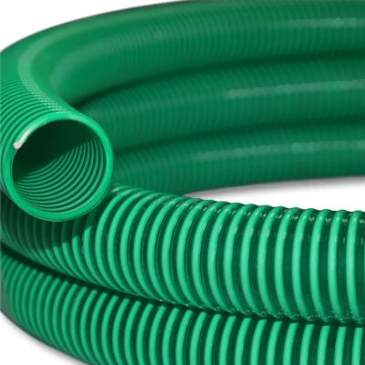 Wiltec Tubo di Aspirazione PVC Rinforzato 5m - Flessibile, UV Resistente Wiltec Tubo di Aspirazione PVC Rinforzato 5m - Flessibile, UV Resistente