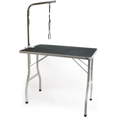 Tavolo di toelettatura Wiltec - Pieghevole, regolabile, 91x61cm Tavolo di toelettatura Wiltec - Pieghevole, regolabile, 91x61cm