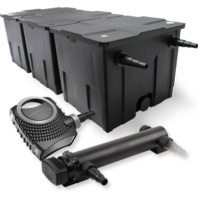 Set de filtro para estanque SunSun - 3 cámaras, 90,000L, UVC 36W Set de filtro para estanque SunSun - 3 cámaras, 90,000L, UVC 36W