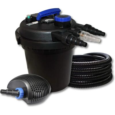 Set filtre pour étang SunSun - 6000L, UVC 11W, pompe 20W, tuyau 25m - Publicité Set filtre pour étang SunSun - 6000L, UVC 11W, pompe 20W, tuyau 25m - Publicité