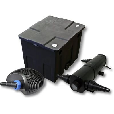 SunSun - Set de filtros para estanque de 12000L con clarificador UV de 24W y bomba de 20W SunSun - Set de filtros para estanque de 12000L con clarificador UV de 24W y bomba de 20W