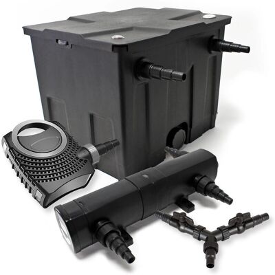 Set filtro stagno SunSun - 12000L, clarificatore UV, pompa 70W Set filtro stagno SunSun - 12000L, clarificatore UV, pompa 70W