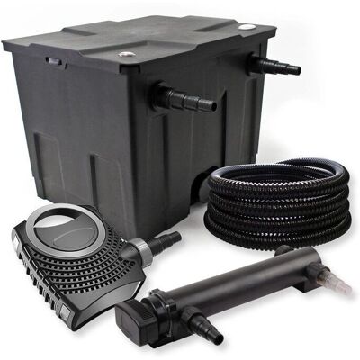 Set de filtro para estanque SunSun - 12000L, 24W UVC, 50W Bomba Set de filtro para estanque SunSun - 12000L, 24W UVC, 50W Bomba