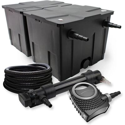 Set filtro stagno SunSun 60000L - Clarificatore UV Pompa Tubo Set filtro stagno SunSun 60000L - Clarificatore UV Pompa Tubo