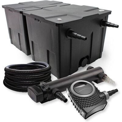 Set de filtro para estanque SunSun - 60,000L, clarificador UV 36W, bomba 80W Set de filtro para estanque SunSun - 60,000L, clarificador UV 36W, bomba 80W
