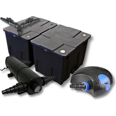 Set filtro laghetto SunSun - 60000L, Clarificatore 24W, Pompa Eco 100W Set filtro laghetto SunSun - 60000L, Clarificatore 24W, Pompa Eco 100W