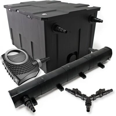 Sistema de Filtros para Estanque SunSun - 60000l, Clarificador 72W, Bomba 80W Sistema de Filtros para Estanque SunSun - 60000l, Clarificador 72W, Bomba 80W