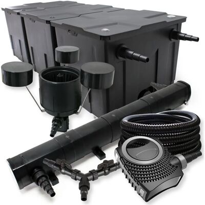 Kit filtro stagno SunSun - 90.000L, Clarificatore UV, 72W, Tubo 25m Kit filtro stagno SunSun - 90.000L, Clarificatore UV, 72W, Tubo 25m