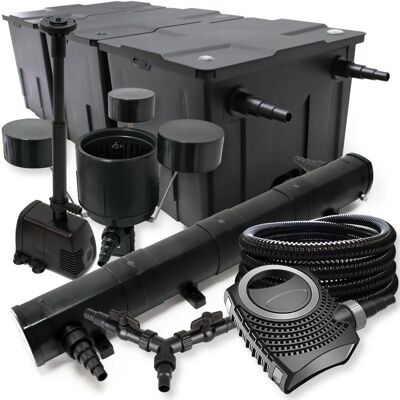 Kit de Filtro para Estanque SunSun - 90,000L, 72W UV, 10,000L/h Kit de Filtro para Estanque SunSun - 90,000L, 72W UV, 10,000L/h