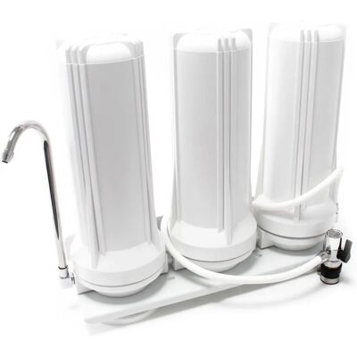 Sistema di filtrazione acqua Naturewater TR203 - 3 fasi, 5μ, Bianco Sistema di filtrazione acqua Naturewater TR203 - 3 fasi, 5μ, Bianco