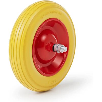 Wiltec 3.50-8 Ruota in poliuretano anti-foratura - Ruota per carrello Wiltec 3.50-8 Ruota in poliuretano anti-foratura - Ruota per carrello