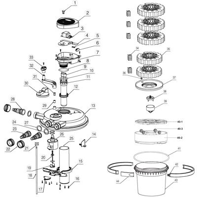 SunSun - CPF-10000 - Gelber Schwamm - Teichfilter SunSun - CPF-10000 - Gelber Schwamm - Teichfilter