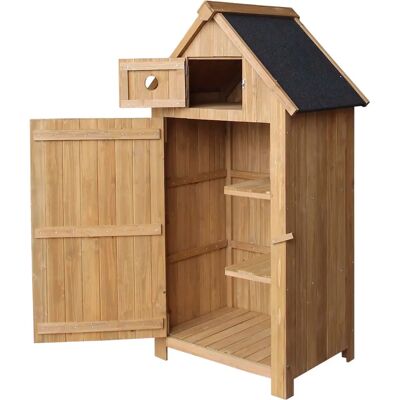 Wiltec Casetta da Giardino in Legno 770x540x1370mm - Stoccaggio Giardino Wiltec Casetta da Giardino in Legno 770x540x1370mm - Stoccaggio Giardino