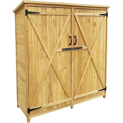 Wiltec Gartenhaus mit 2 Türen - 1350x500x1540mm - Picea Holz Dach Wiltec Gartenhaus mit 2 Türen - 1350x500x1540mm - Picea Holz Dach
