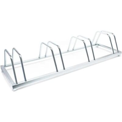 WILTEC Soporte para bicicletas - Montaje en pared para 4 bicis - Acero galvanizado WILTEC Soporte para bicicletas - Montaje en pared para 4 bicis - Acero galvanizado